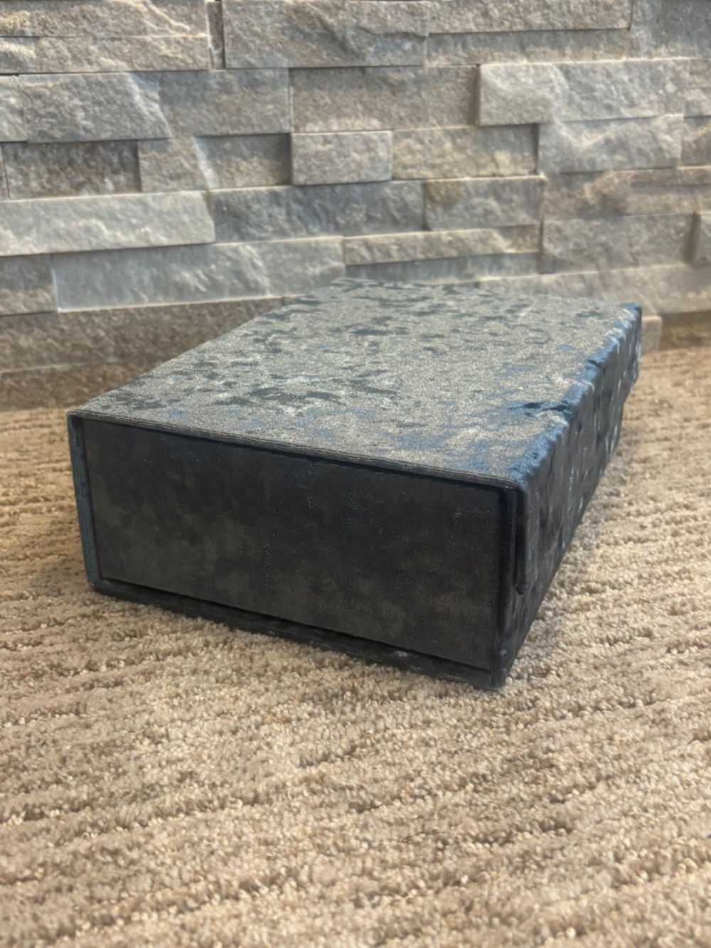 Blue Velvet Keepsake/Storage Box - Picture 7 of 7